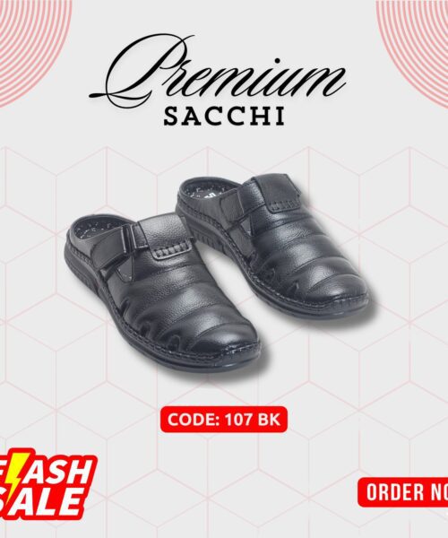 Men’s Leather Sacchi SC-107BK | Budget King