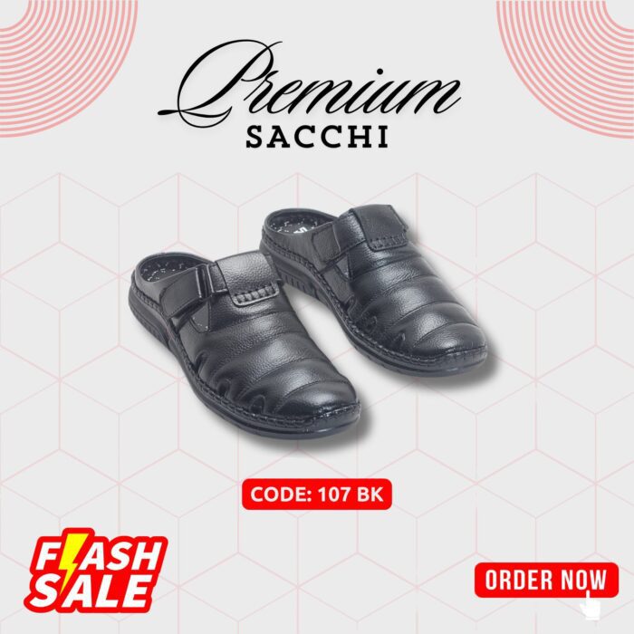 Men’s Leather Sacchi SC-107BK | Budget King